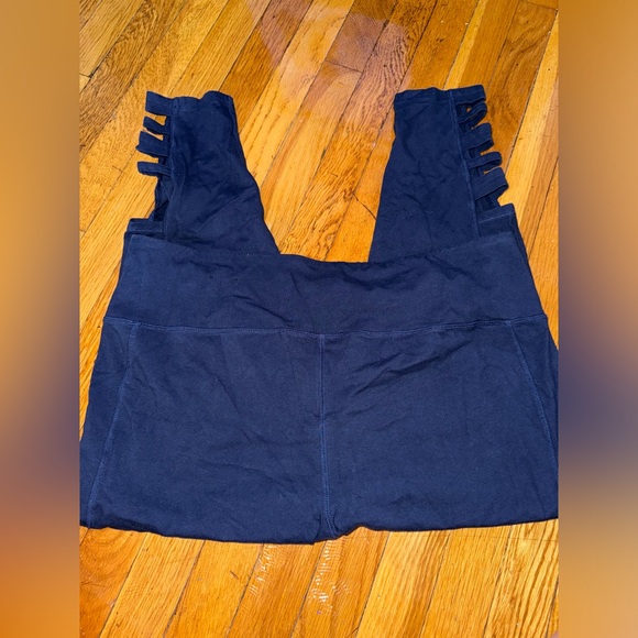 Lane Bryant Navy Latice Cutout Ankle Leggings Size 22/24 - Picture 5 of 5